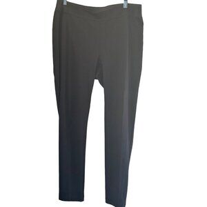 Talbots Women’s Plus Stretch Pull On Pants Black Size 2X
